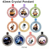 10pcs/lot  Cartoon  robot  glass picture printing products of various sizes  Fridge magnet cabochon