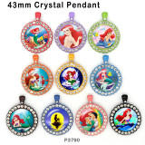 10pcs/lot  princess  glass picture printing products of various sizes  Fridge magnet cabochon