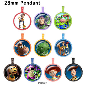 10pcs/lot  Cartoon  glass picture printing products of various sizes  Fridge magnet cabochon