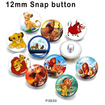 10pcs/lot  Animal World  glass picture printing products of various sizes  Fridge magnet cabochon