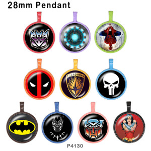10pcs/lot  Marvel  glass picture printing products of various sizes  Fridge magnet cabochon