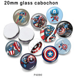 10pcs/lot  Marvel Anime Heroes  glass picture printing products of various sizes  Fridge magnet cabochon