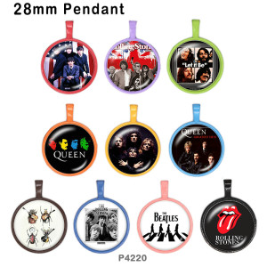 10pcs/lot  Famous music  glass picture printing products of various sizes  Fridge magnet cabochon