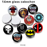 10pcs/lot  Marvel  glass picture printing products of various sizes  Fridge magnet cabochon