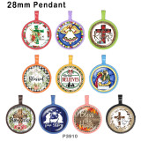 10pcs/lot  Christmas   glass picture printing products of various sizes  Fridge magnet cabochon