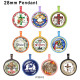 10pcs/lot  Christmas   glass picture printing products of various sizes  Fridge magnet cabochon
