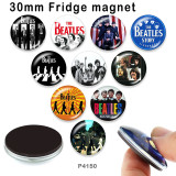 10pcs/lot  Famous music  glass picture printing products of various sizes  Fridge magnet cabochon