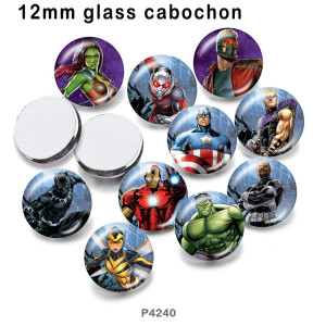 10pcs/lot  Marvel  glass picture printing products of various sizes  Fridge magnet cabochon
