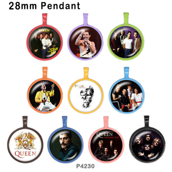 10pcs/lot  Famous music  glass picture printing products of various sizes  Fridge magnet cabochon