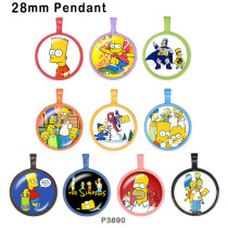10pcs/lot  Cartoon  glass picture printing products of various sizes  Fridge magnet cabochon