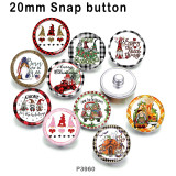 10pcs/lot  Christmas  glass picture printing products of various sizes  Fridge magnet cabochon