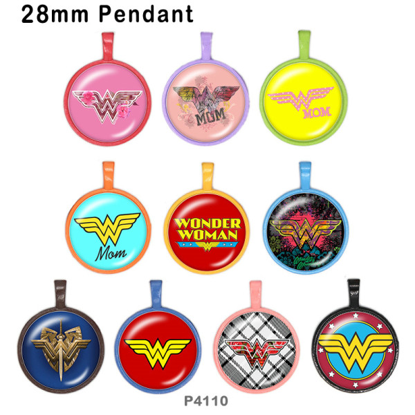 10pcs/lot  Marvel Anime Heroes  glass picture printing products of various sizes  Fridge magnet cabochon