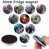 10pcs/lot  Marvel  glass picture printing products of various sizes  Fridge magnet cabochon