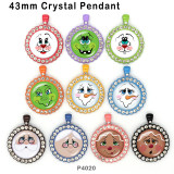 10pcs/lot  Christmas  glass picture printing products of various sizes  Fridge magnet cabochon