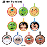 10pcs/lot  Christmas  glass picture printing products of various sizes  Fridge magnet cabochon