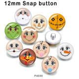 10pcs/lot  Christmas  glass picture printing products of various sizes  Fridge magnet cabochon