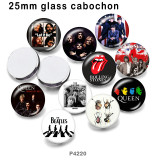 10pcs/lot  Famous music  glass picture printing products of various sizes  Fridge magnet cabochon