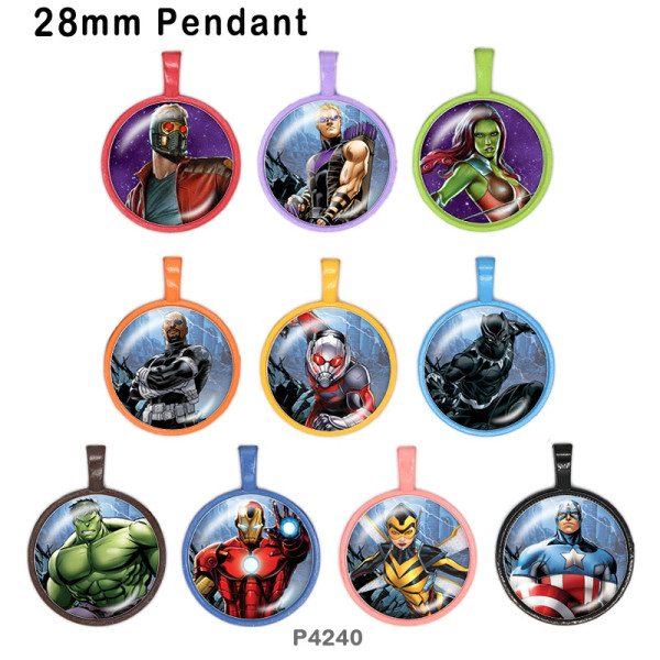 10pcs/lot  Marvel  glass picture printing products of various sizes  Fridge magnet cabochon