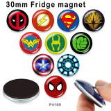 10pcs/lot  Marvel  glass picture printing products of various sizes  Fridge magnet cabochon