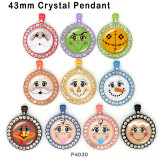10pcs/lot  Christmas  glass picture printing products of various sizes  Fridge magnet cabochon