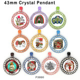 10pcs/lot  Christmas  glass picture printing products of various sizes  Fridge magnet cabochon