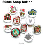 10pcs/lot  Christmas  glass picture printing products of various sizes  Fridge magnet cabochon
