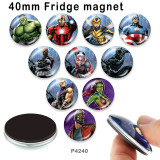 10pcs/lot  Marvel  glass picture printing products of various sizes  Fridge magnet cabochon