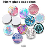 10pcs/lot  mandala  glass picture printing products of various sizes  Fridge magnet cabochon