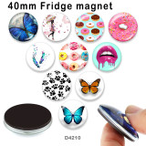 10pcs/lot  Butterfly  candy  glass picture printing products of various sizes  Fridge magnet cabochon