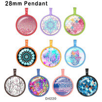 10pcs/lot  mandala  glass picture printing products of various sizes  Fridge magnet cabochon
