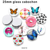 10pcs/lot  Butterfly  candy  glass picture printing products of various sizes  Fridge magnet cabochon