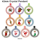 10pcs/lot  Christmas  glass picture printing products of various sizes  Fridge magnet cabochon