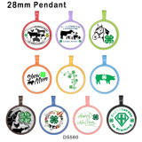 10pcs/lot  happy easter  glass picture printing products of various sizes  Fridge magnet cabochon