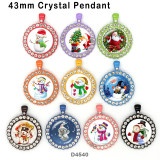 10pcs/lot  Christmas  glass picture printing products of various sizes  Fridge magnet cabochon