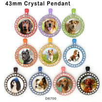 10pcs/lot  Dog  glass picture printing products of various sizes  Fridge magnet cabochon