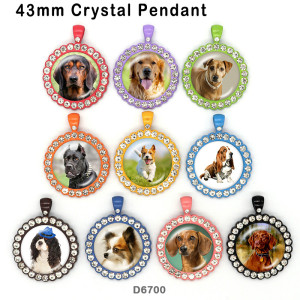 10pcs/lot  Dog  glass picture printing products of various sizes  Fridge magnet cabochon