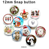 10pcs/lot  Christmas  glass picture printing products of various sizes  Fridge magnet cabochon