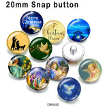 10pcs/lot  Christmas   glass picture printing products of various sizes  Fridge magnet cabochon