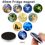 10pcs/lot  Christmas   glass picture printing products of various sizes  Fridge magnet cabochon