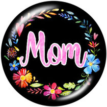 20MM  MOm Nana  Gigi  Gigi  Print   glass  snaps buttons