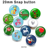 10pcs/lot  Christmas  Deer  glass picture printing products of various sizes  Fridge magnet cabochon