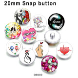 10pcs/lot  love  Kiss me  glass picture printing products of various sizes  Fridge magnet cabochon