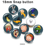 10pcs/lot  Cartoon rabbit  duck  glass picture printing products of various sizes  Fridge magnet cabochon