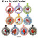 10pcs/lot  Cardinal  bird  glass picture printing products of various sizes  Fridge magnet cabochon