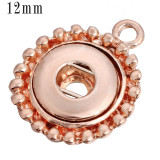 snap Silver golden rose gold  Pendant  fit 12MM snaps style jewelry