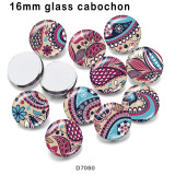 10pcs/lot  pattern color  glass picture printing products of various sizes  Fridge magnet cabochon