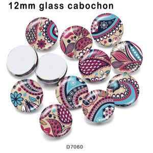 10pcs/lot  pattern color  glass picture printing products of various sizes  Fridge magnet cabochon