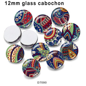 10pcs/lot  pattern color  glass picture printing products of various sizes  Fridge magnet cabochon