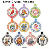 10pcs/lot  lion Cat  bird  Flower  glass picture printing products of various sizes  Fridge magnet cabochon