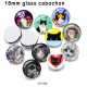 10pcs/lot Cat Flower princess  glass picture printing products of various sizes  Fridge magnet cabochon